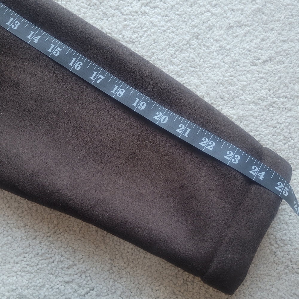 Like New Faux Suede George Jacket Chocolate Brown Men's Size M - Picture 6 of 7
